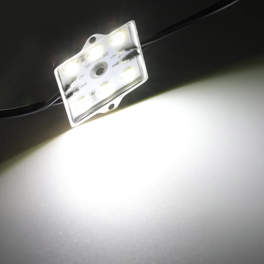 8 pcs of LED Pickup Truck Bed Light Kit Under-Glow Panel, 6000K White, w/ Switch Harness - Image 6