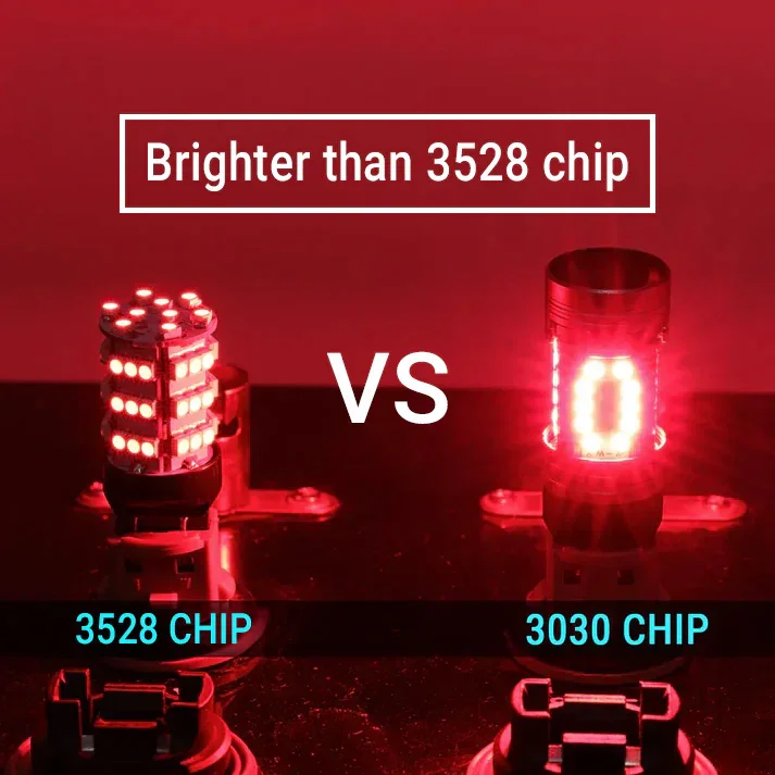 All-in-One CANBUS Red LED Brake Tail Light Bulbs - Image 10