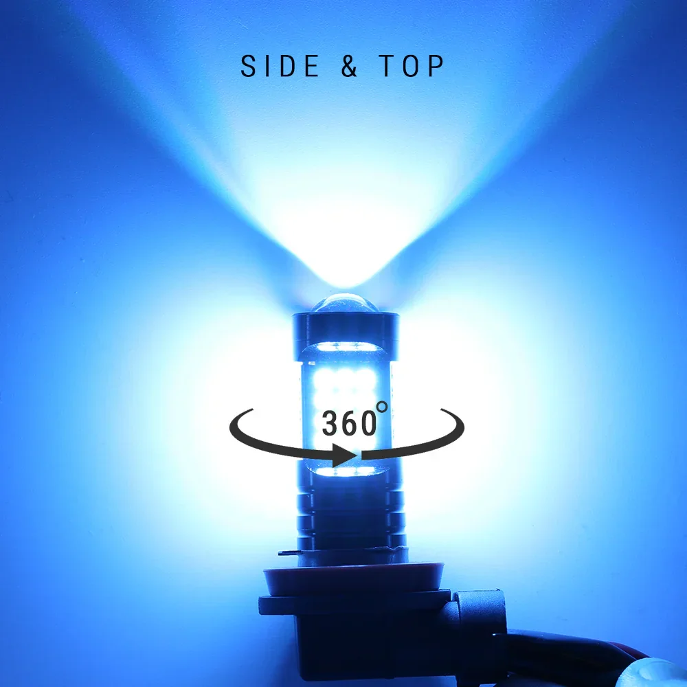 H11 H8 H9 LED Fog Light Driving Lamp Kit White / Ice Blue - Image 5