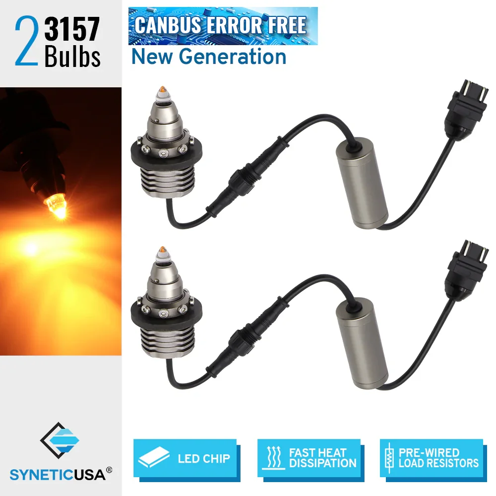 Detachable Resistor CANBUS LED Turn Signal Light Bulbs Bullet-Shaped - Image 10