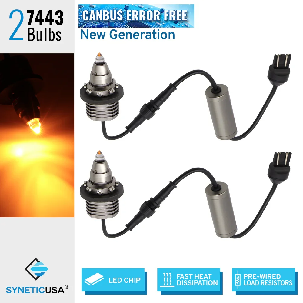 Detachable Resistor CANBUS LED Turn Signal Light Bulbs Bullet-Shaped - Image 11