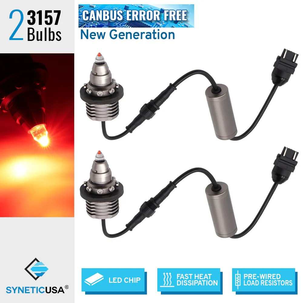 Detachable Resistor CANBUS LED Turn Signal Light Bulbs Bullet-Shaped - Image 13