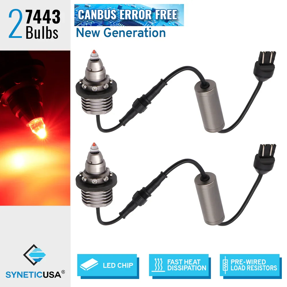 Detachable Resistor CANBUS LED Turn Signal Light Bulbs Bullet-Shaped - Image 14