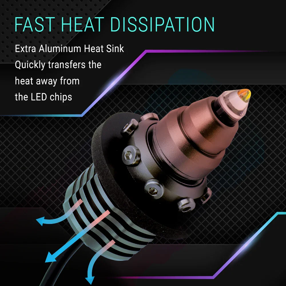 Detachable Resistor CANBUS LED Turn Signal Light Bulbs Bullet-Shaped - Image 4