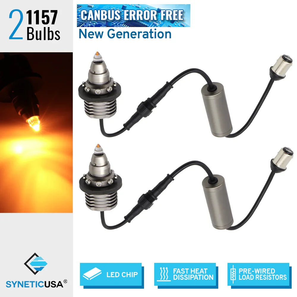 Detachable Resistor CANBUS LED Turn Signal Light Bulbs Bullet-Shaped - Image 6
