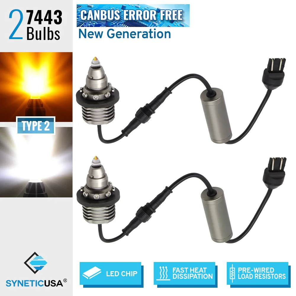 Detachable Resistor CANBUS LED Turn Signal Light Bulbs Bullet-Shaped - Image 8