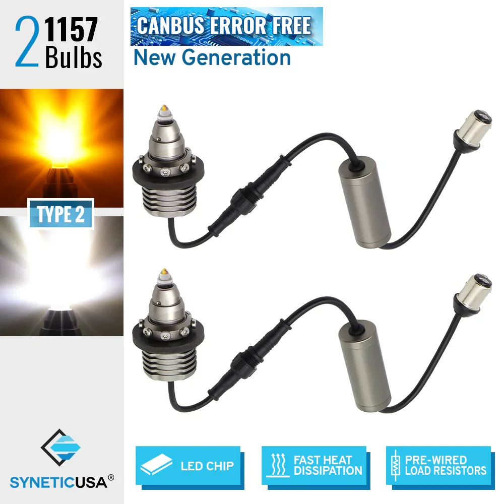 Detachable Resistor CANBUS LED Turn Signal Light Bulbs Bullet-Shaped - Image 9