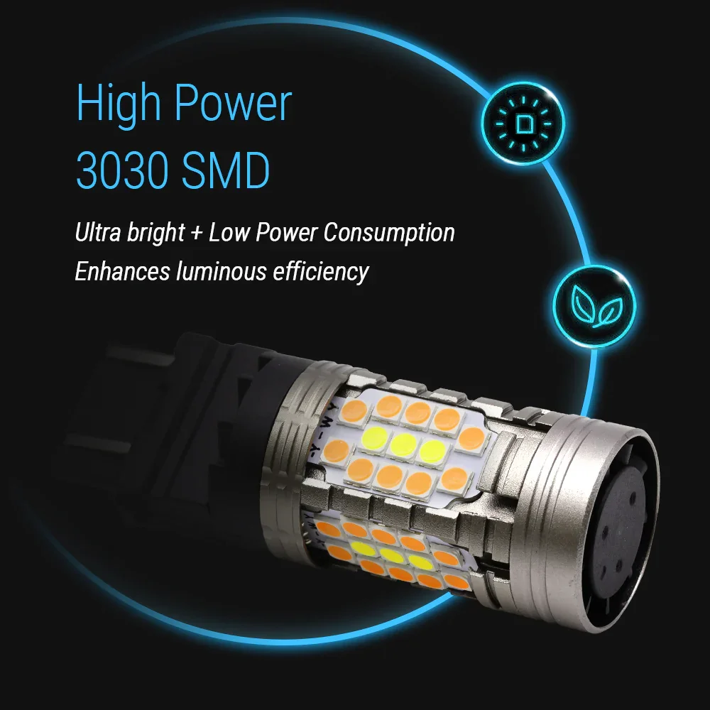 All-in-One CANBUS LED Switchback for front Turn Signal Light Bulbs - Image 3