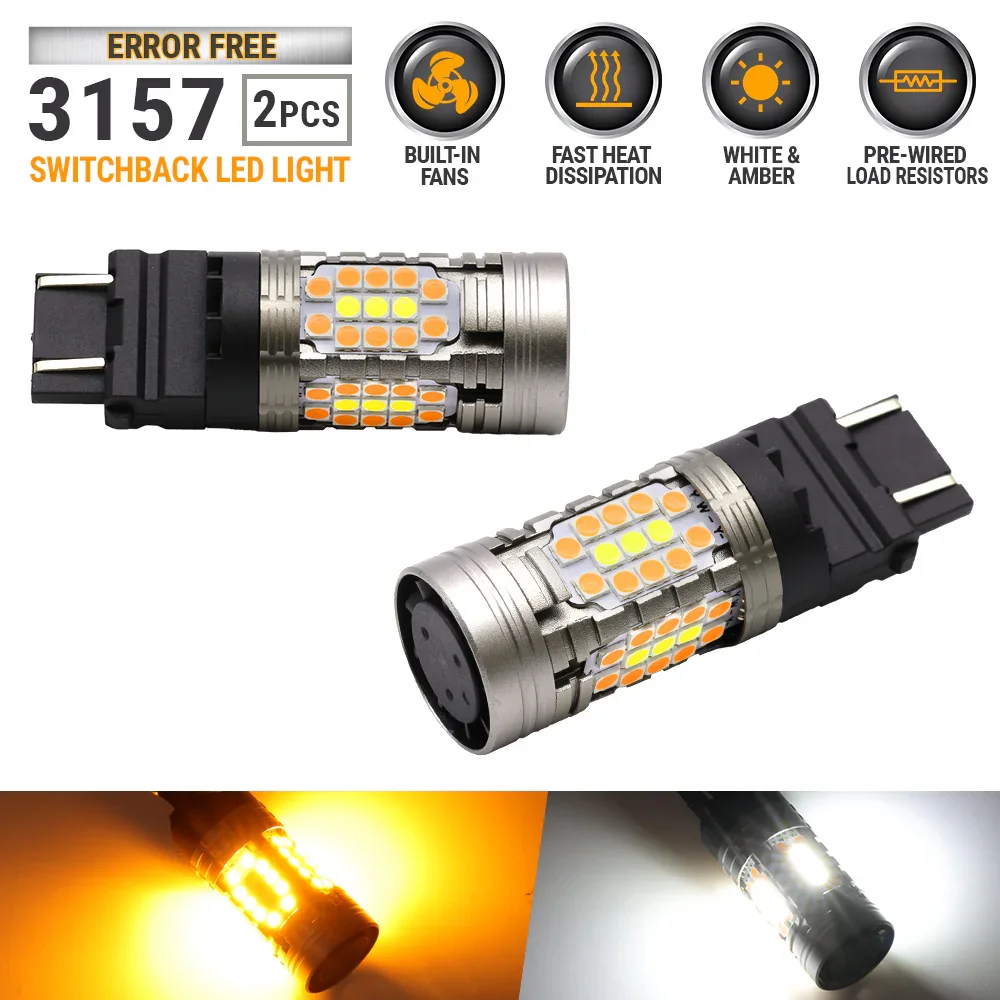 All-in-One CANBUS LED Switchback for front Turn Signal Light Bulbs - Image 4