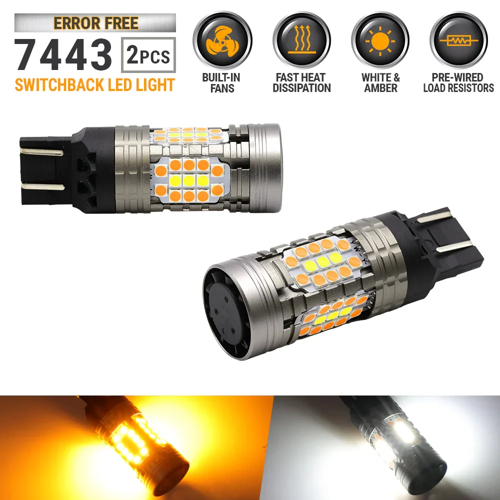 All-in-One CANBUS LED Switchback for front Turn Signal Light Bulbs - Image 8