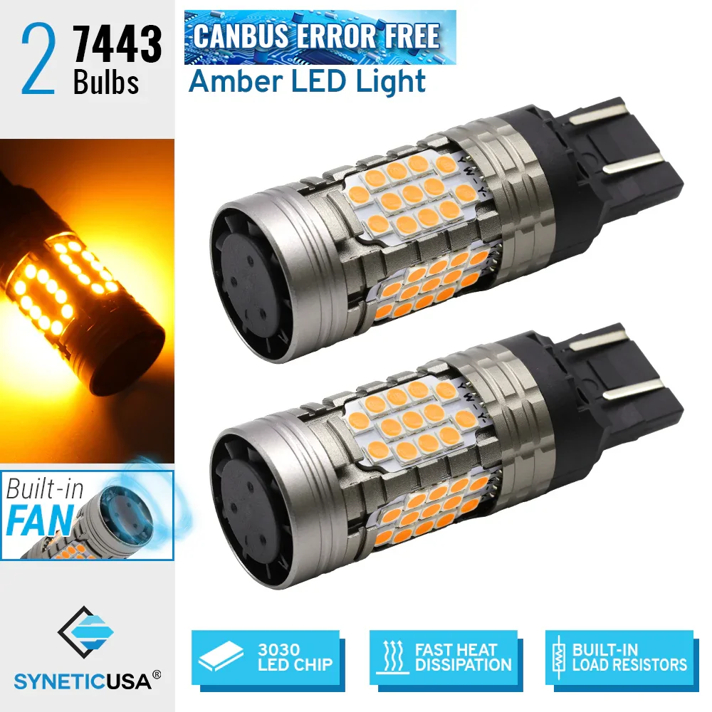 All-in-One CANBUS Amber LED Light Bulbs for Turn Signal Light - Image 9
