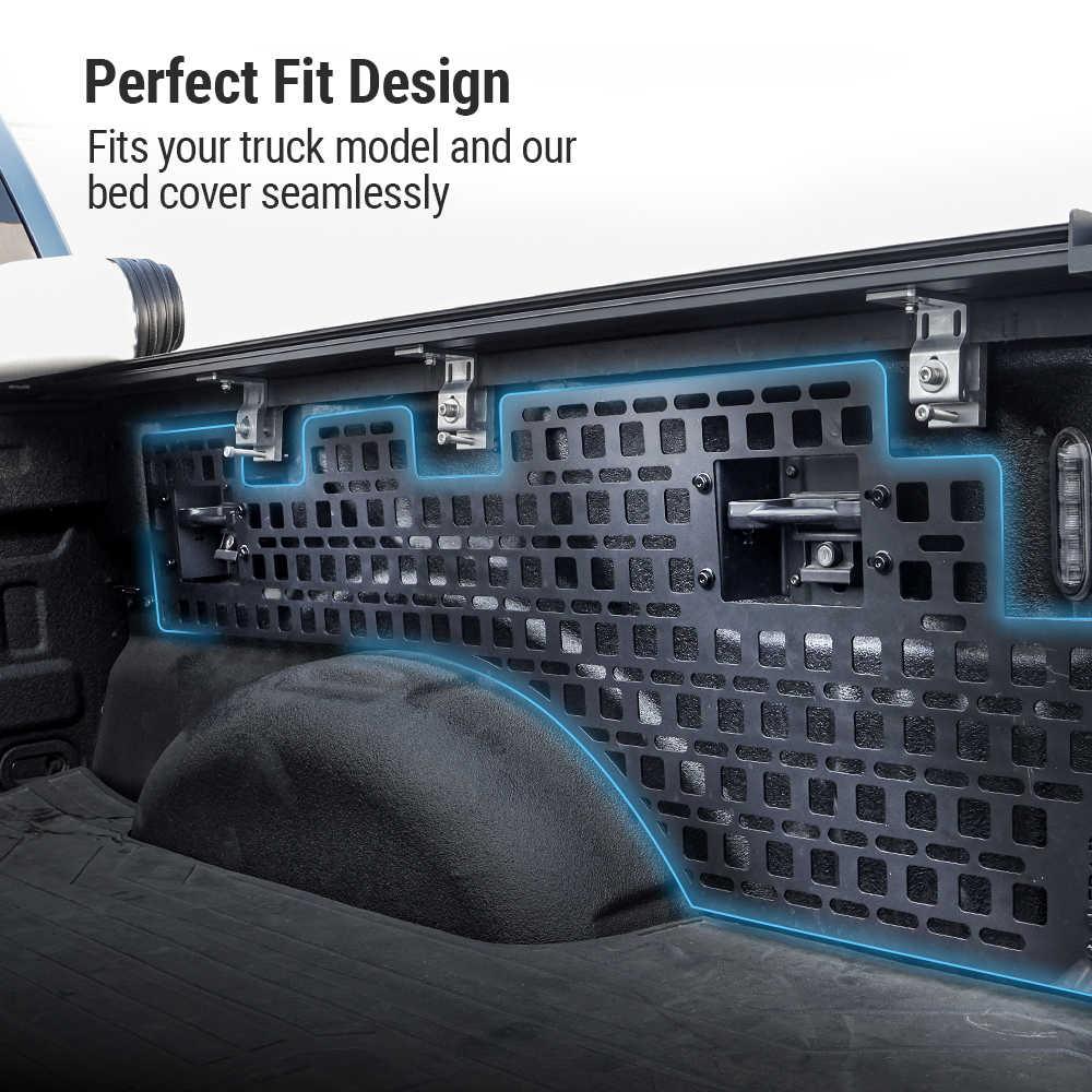 2 pcs Ford F-150 Stainless Steel Bedside Mounting Molle Panels - Image 4
