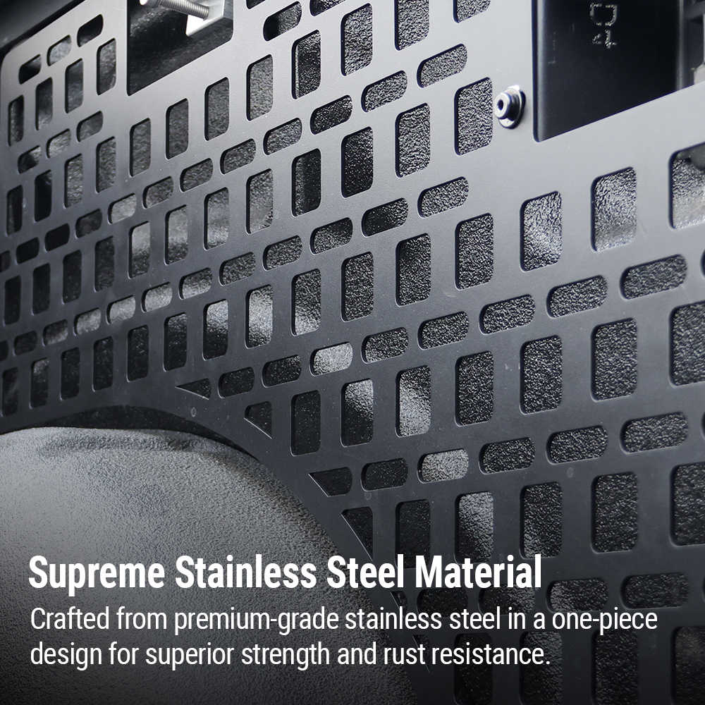 2 pcs Ford F-150 Stainless Steel Bedside Mounting Molle Panels - Image 5