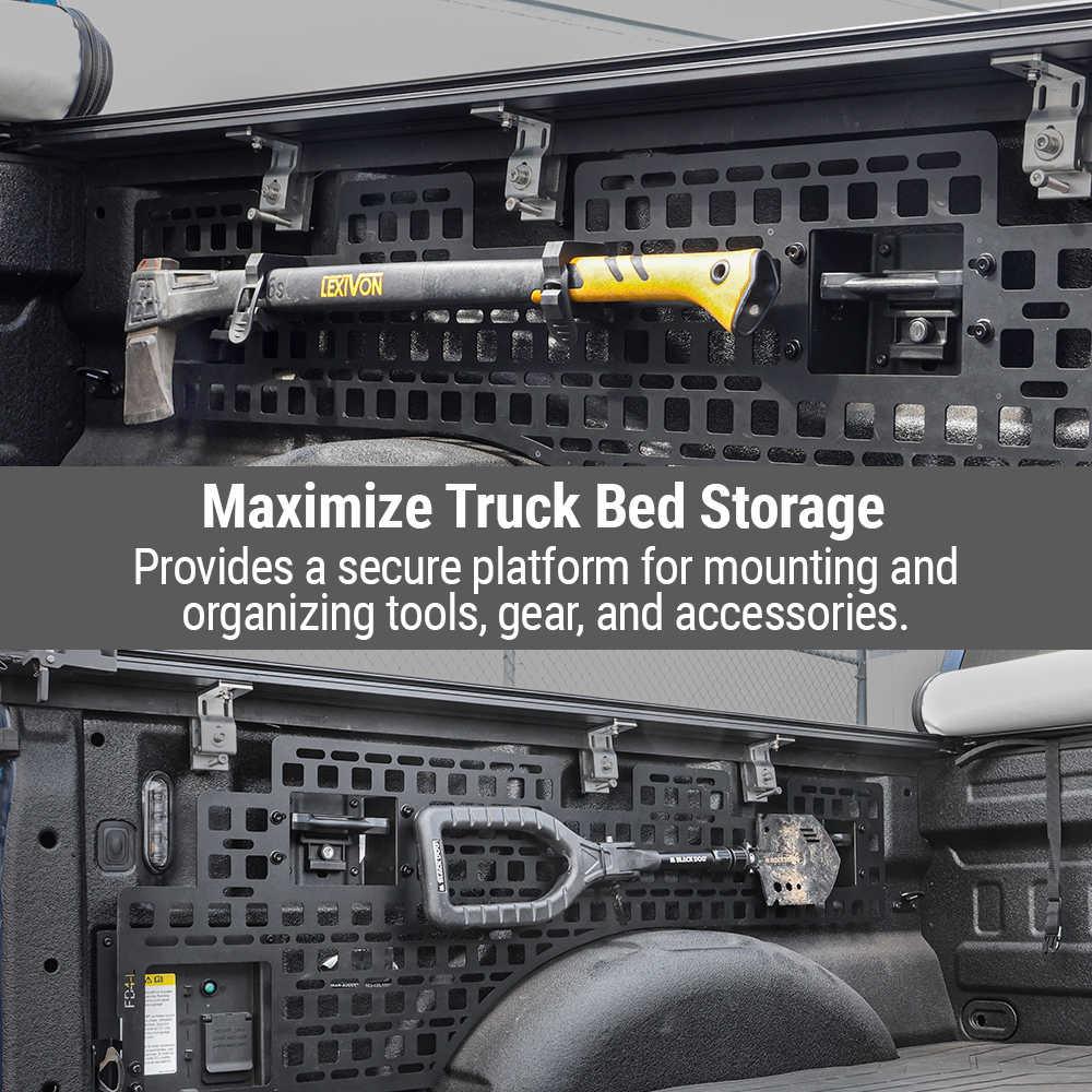 2 pcs Ford F-150 Stainless Steel Bedside Mounting Molle Panels - Image 8