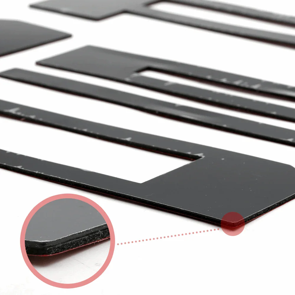 For 2018 F-150 Plastic Tailgate Vinyl Letter Inserts Sticker Black F150 Letter Decal - Image 3