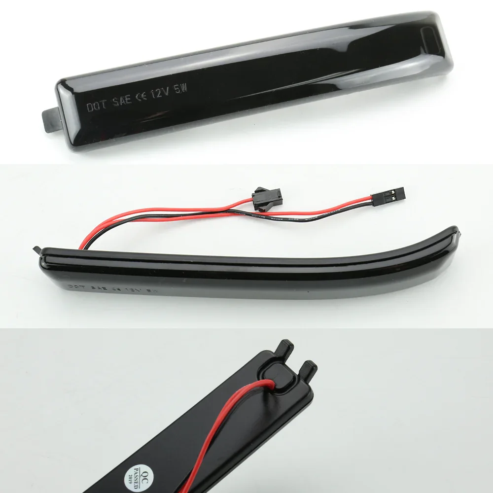 Smoked Sequential LED Side View Mirror Turn Signal Light for 2009-2014 Ford F-150 - Image 5