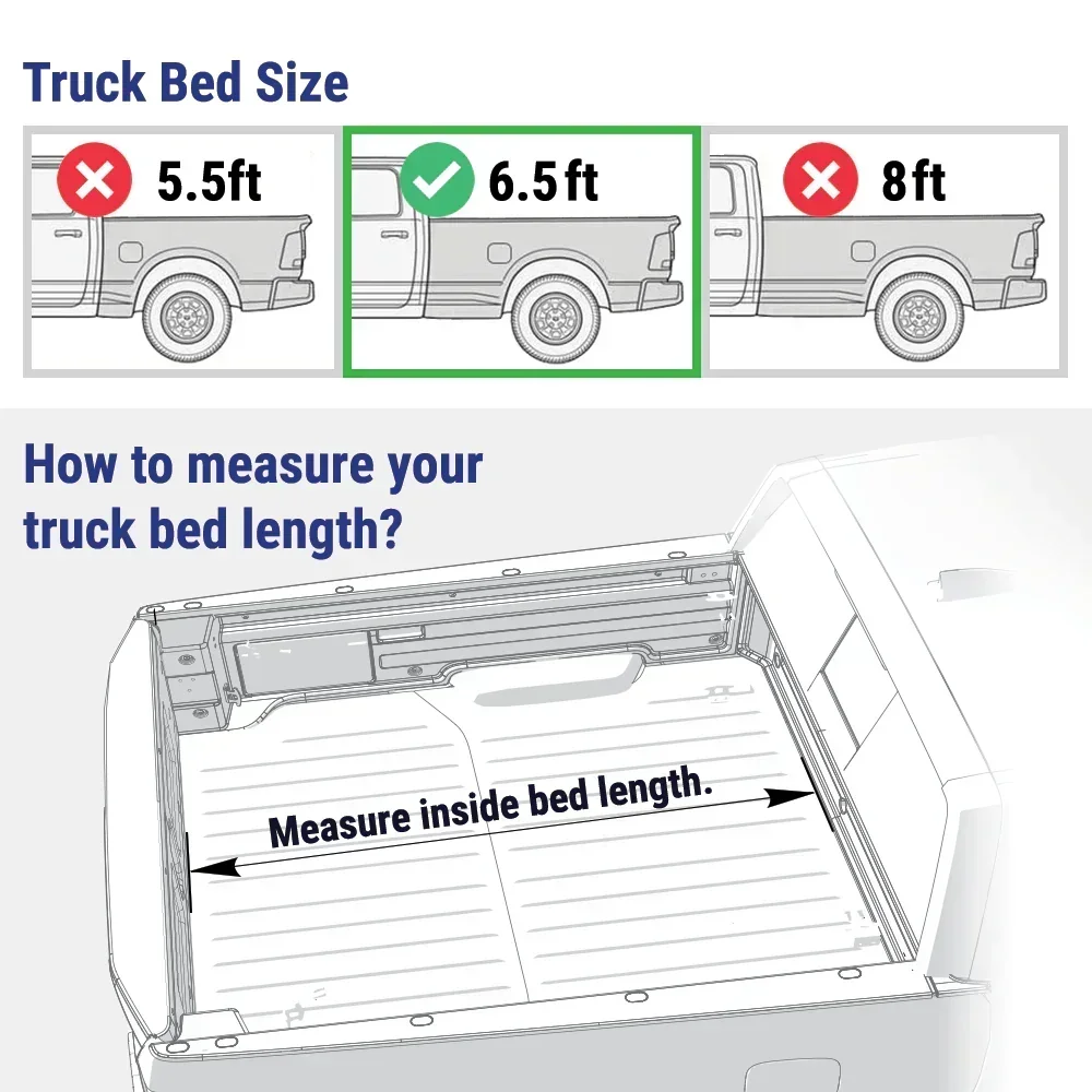 Toyota Tundra (6.5ft Bed) MR Retractable PRO Tonneau Cover - Image 11