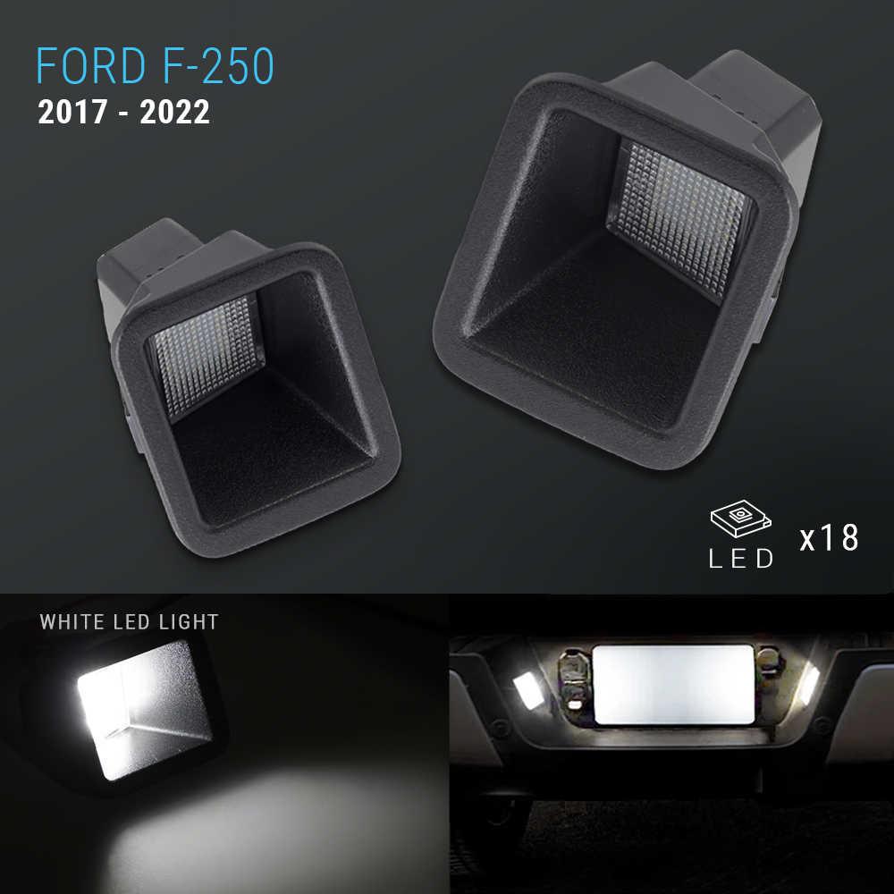 Ford F-250/F-350 White LED Tag License Plate Light Assembly (Clear Lens) - Image 8
