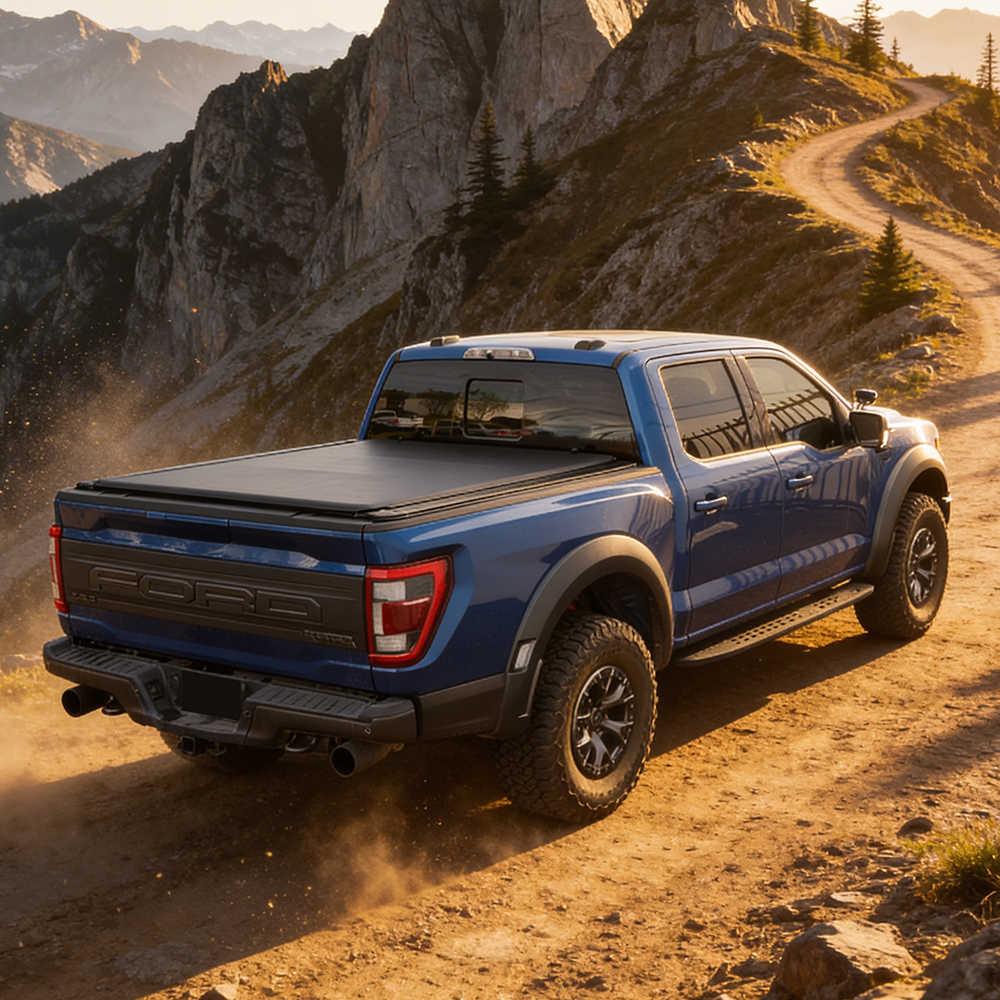 Silverado 1500 Soft Roll-Up Tonneau Cover With T-Slot Channel - Image 3