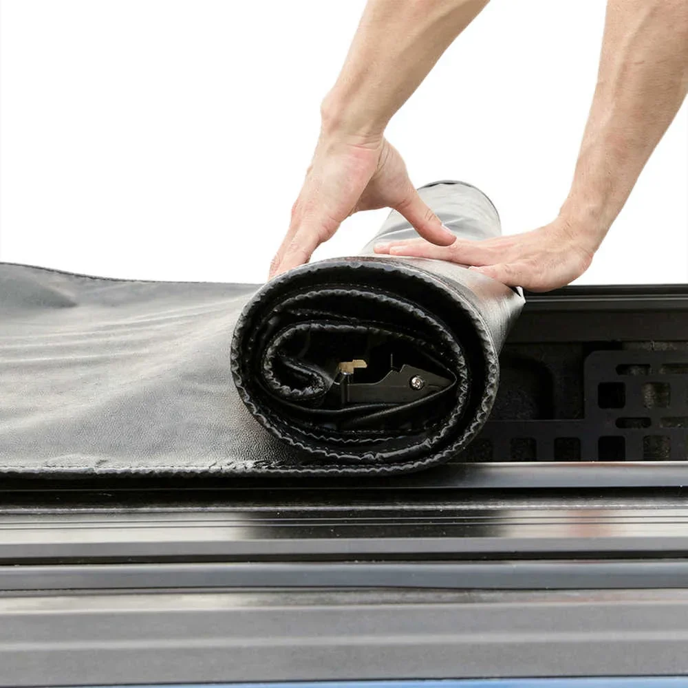Silverado 1500 Soft Roll-Up Tonneau Cover With T-Slot Channel - Image 7