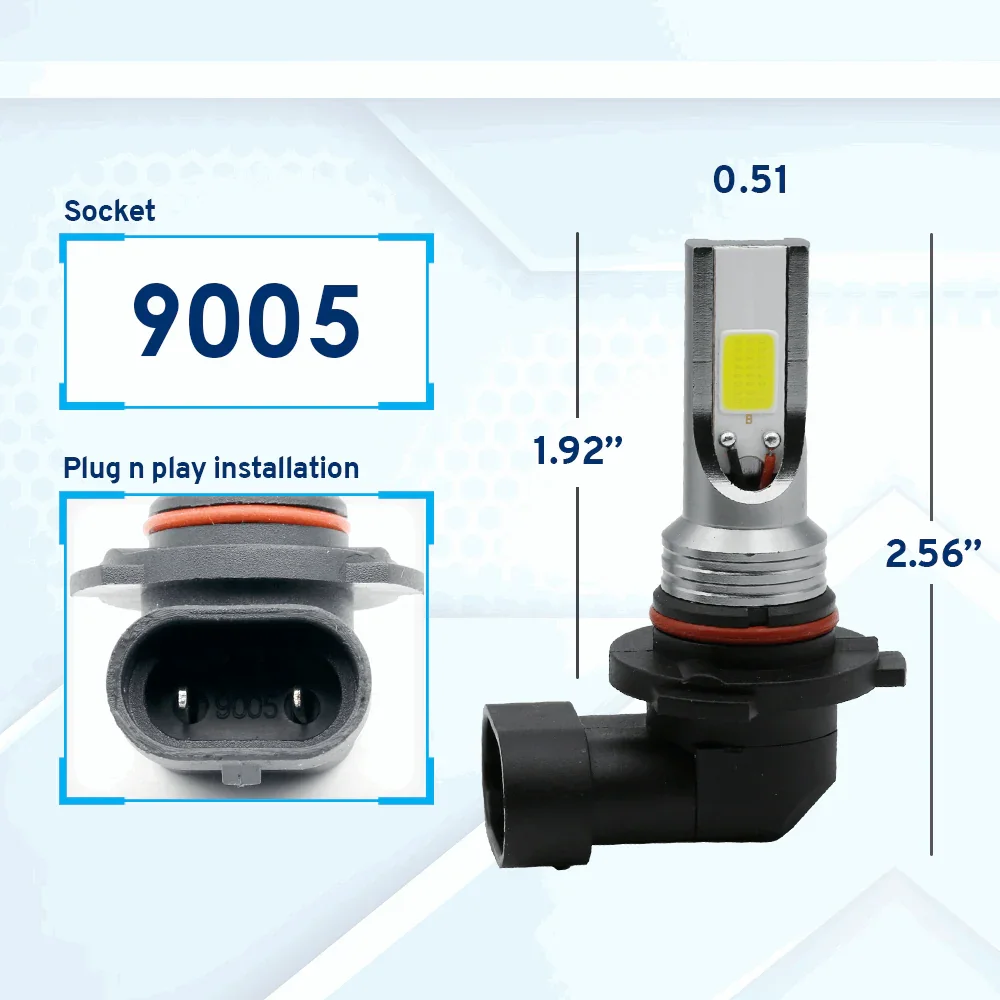 LED Fog Light Driving Lamp Bulbs 6000K (H10 9145 / H11 H8 H9) - Image 7