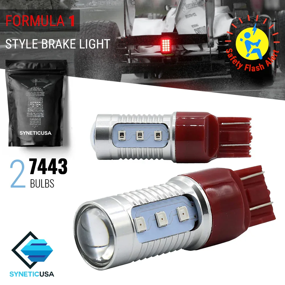 High Power White Red Amber LED Strobe Light Bulb for Brake Tail Stop Parking Light - Image 12