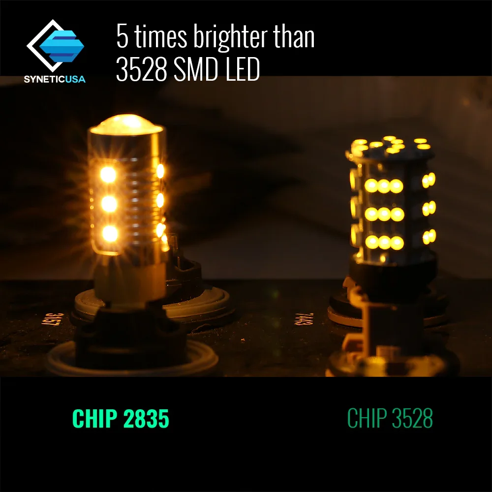 High Power White Red Amber LED Strobe Light Bulb for Brake Tail Stop Parking Light - Image 9