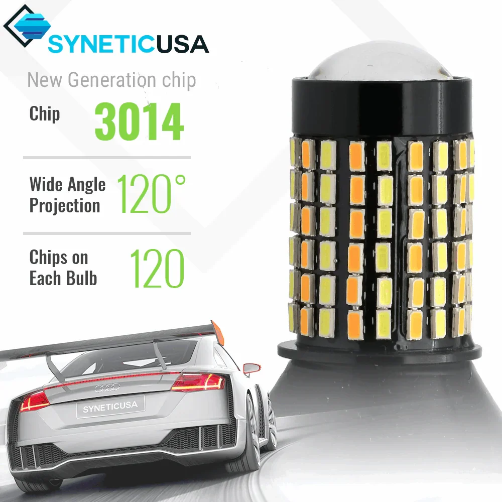 [3rd Gen] Built-in Resistors CANBUS LED Switchback Light Bulbs for Front Turn Signal Light - Image 3