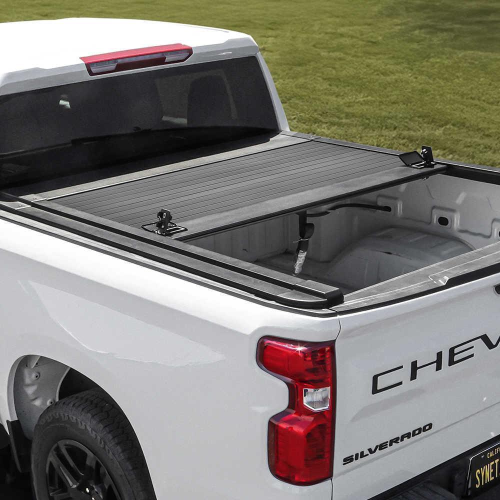 GMC Sierra 1500 (5.8ft Bed) Enhanced MB Retractable Hard Tonneau Cover - Image 4