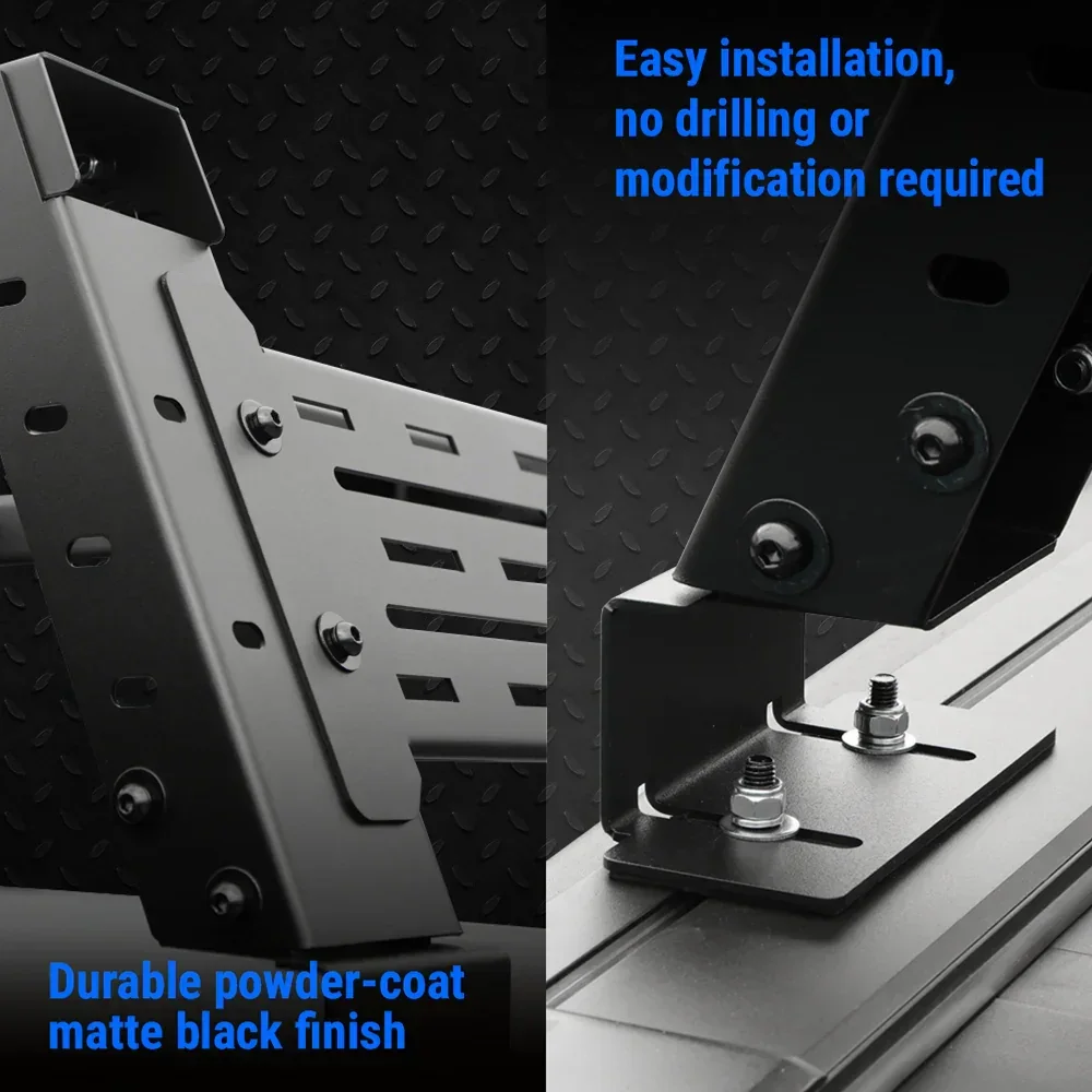 SYNETICUSA® R3 Off-Road-Built Stainless Steel Heavy Duty Truck Bed Overland Rack Kit - Image 7