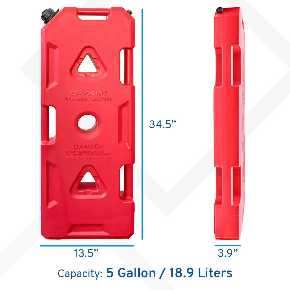Plastic Portable Spare Gallon / Liter Fuel Tank Gas Container, Red - Image 10