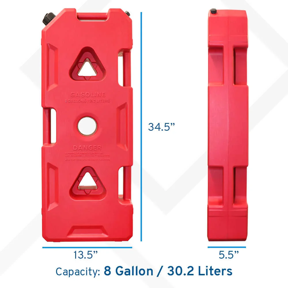 Plastic Portable Spare Gallon / Liter Fuel Tank Gas Container, Red - Image 11