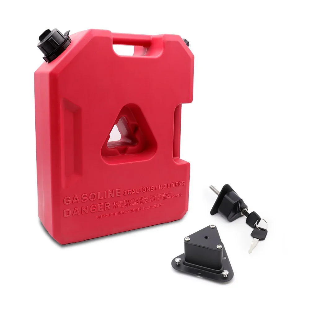 Plastic Portable Spare Gallon / Liter Fuel Tank Gas Container, Red - Image 15