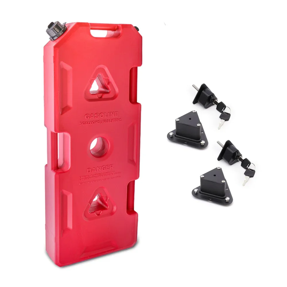 Plastic Portable Spare Gallon / Liter Fuel Tank Gas Container, Red - Image 16