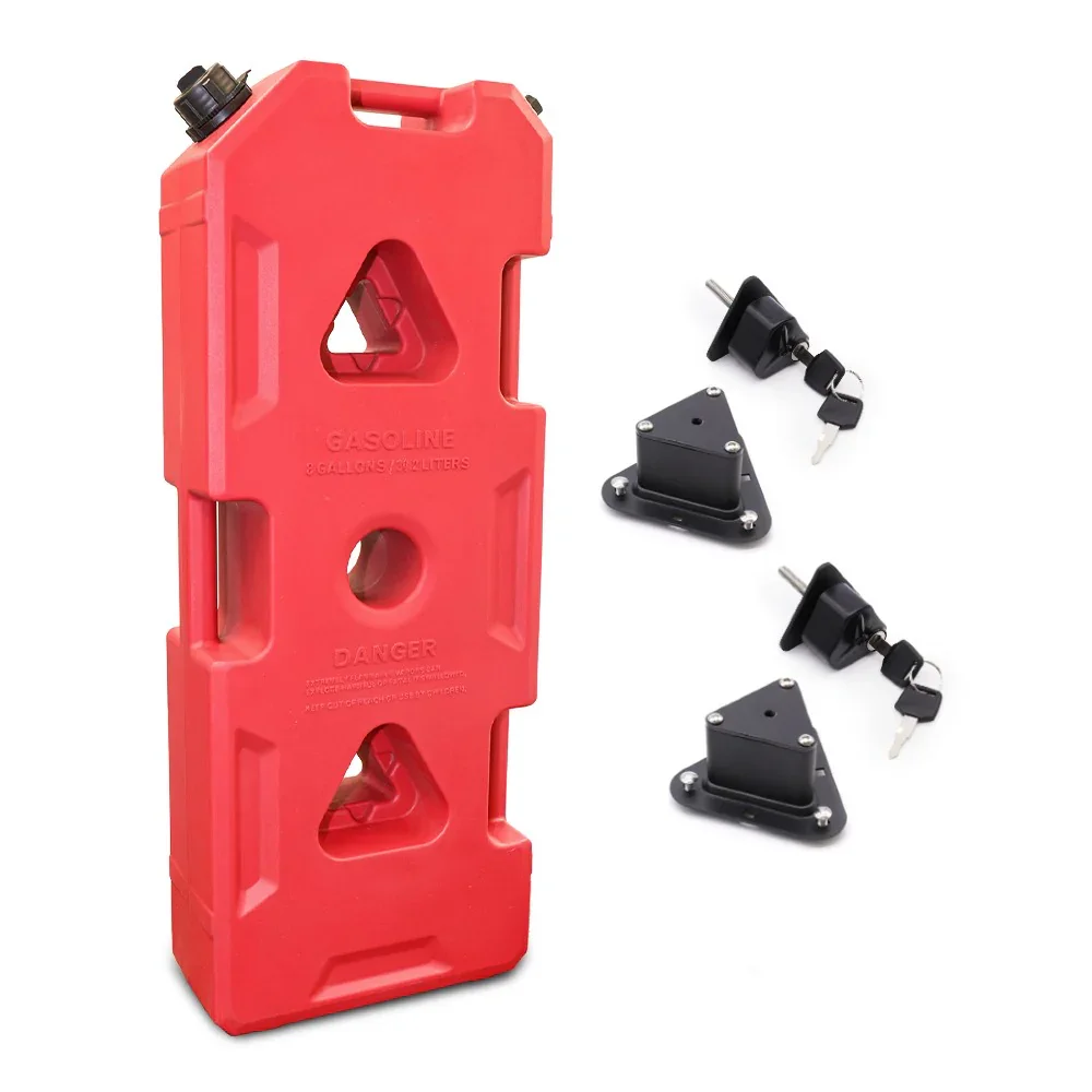 Plastic Portable Spare Gallon / Liter Fuel Tank Gas Container, Red - Image 17