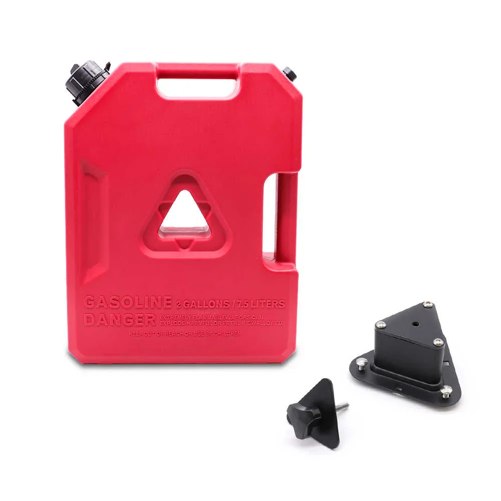 Plastic Portable Spare Gallon / Liter Fuel Tank Gas Container, Red - Image 18