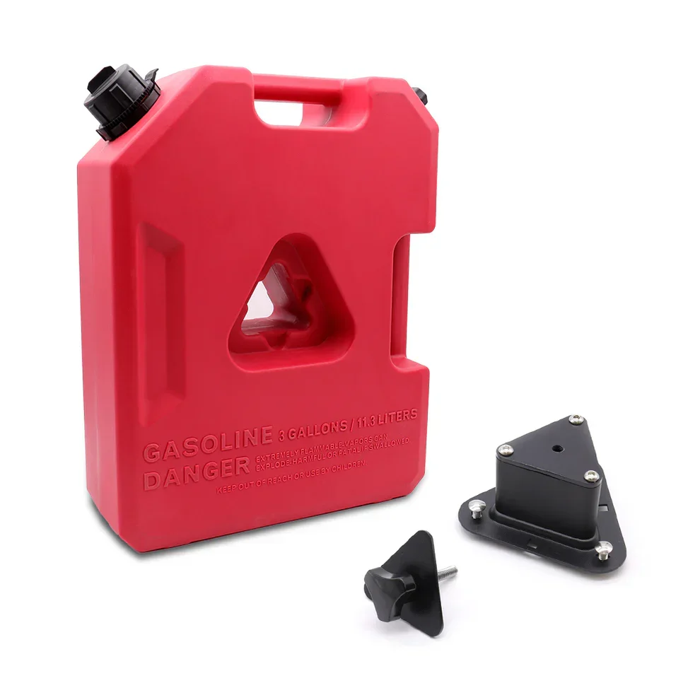 Plastic Portable Spare Gallon / Liter Fuel Tank Gas Container, Red - Image 19