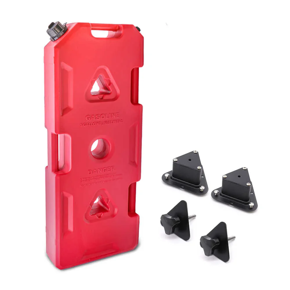Plastic Portable Spare Gallon / Liter Fuel Tank Gas Container, Red - Image 20