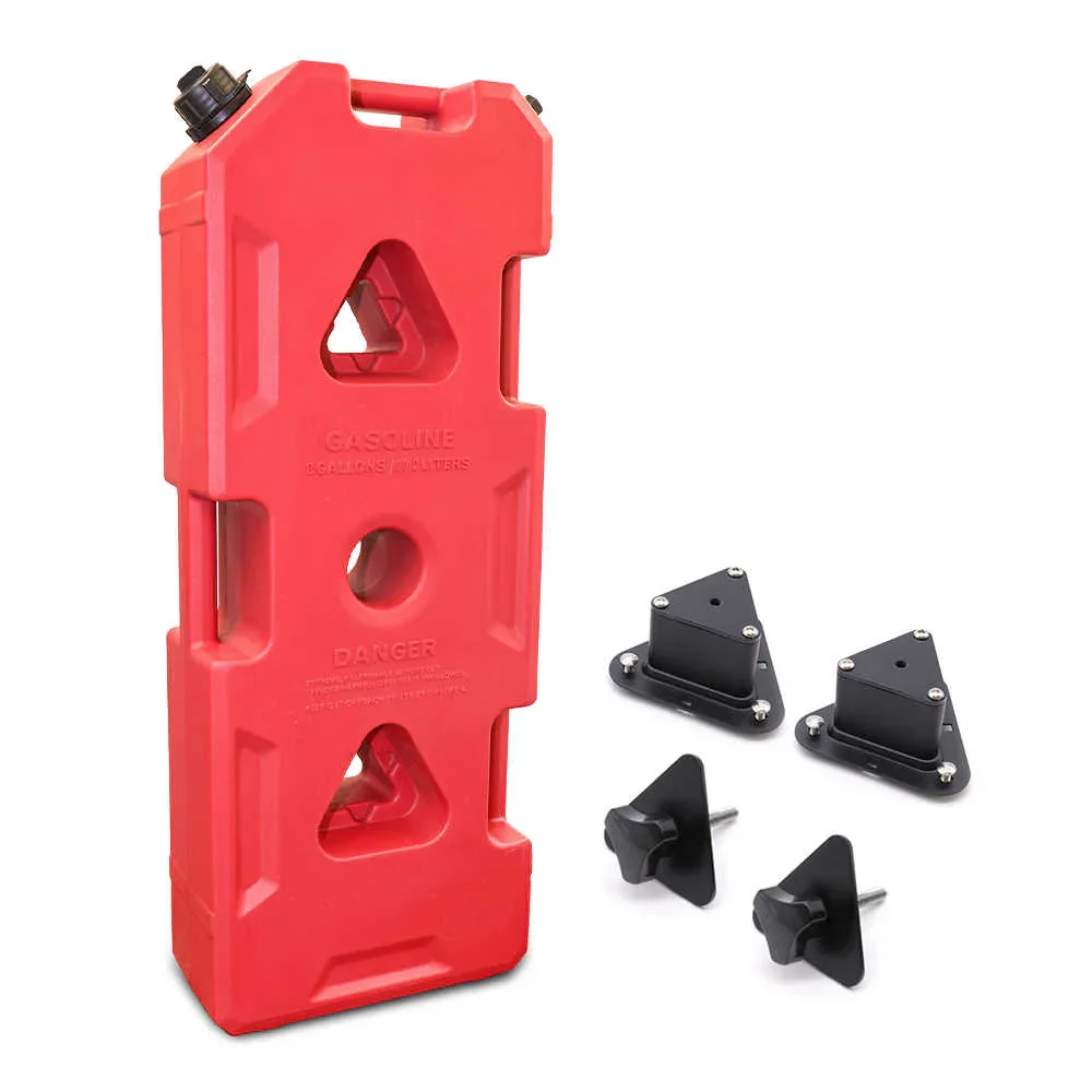 Plastic Portable Spare Gallon / Liter Fuel Tank Gas Container, Red - Image 21