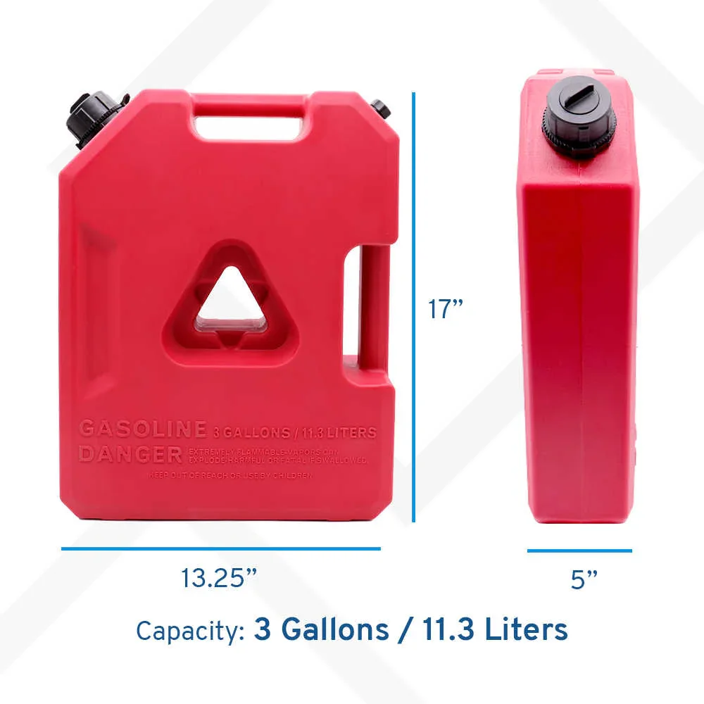 Plastic Portable Spare Gallon / Liter Fuel Tank Gas Container, Red - Image 9