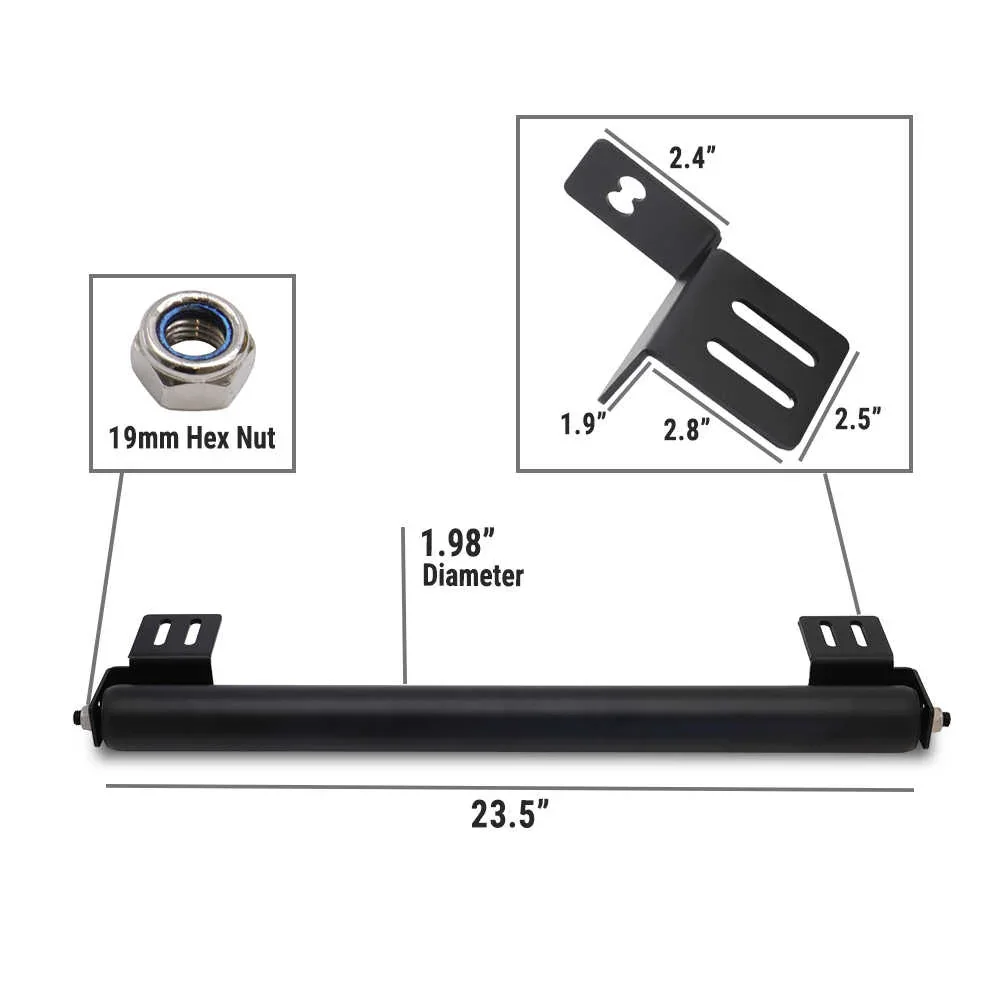 23.5" Powder Coated Aluminum Ladder Roller - Image 7