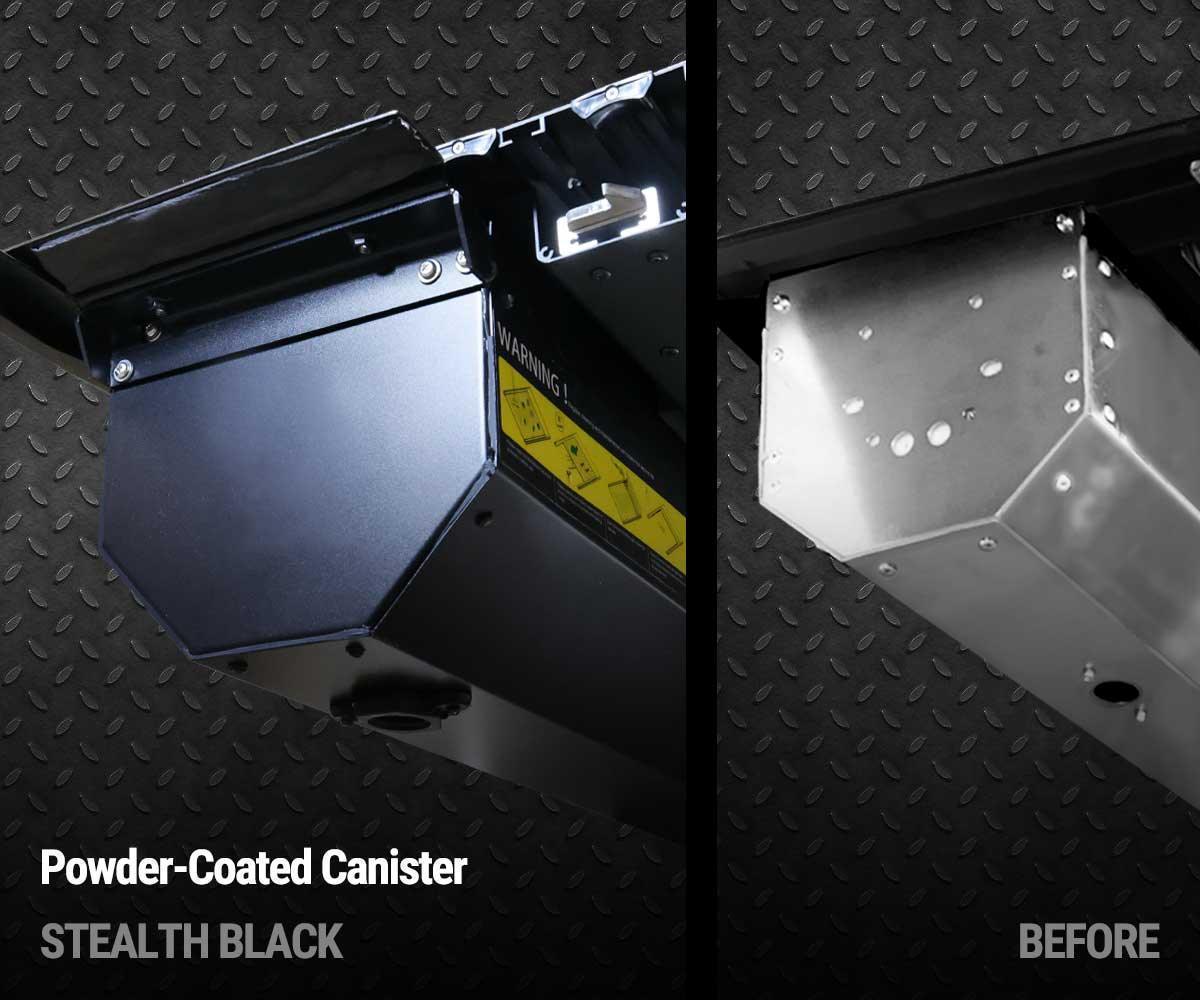 [Stealth Black 2-in-1 Bundle] Gladiator Retractable PRO Tonneau Cover w/ Rack System - Image 6