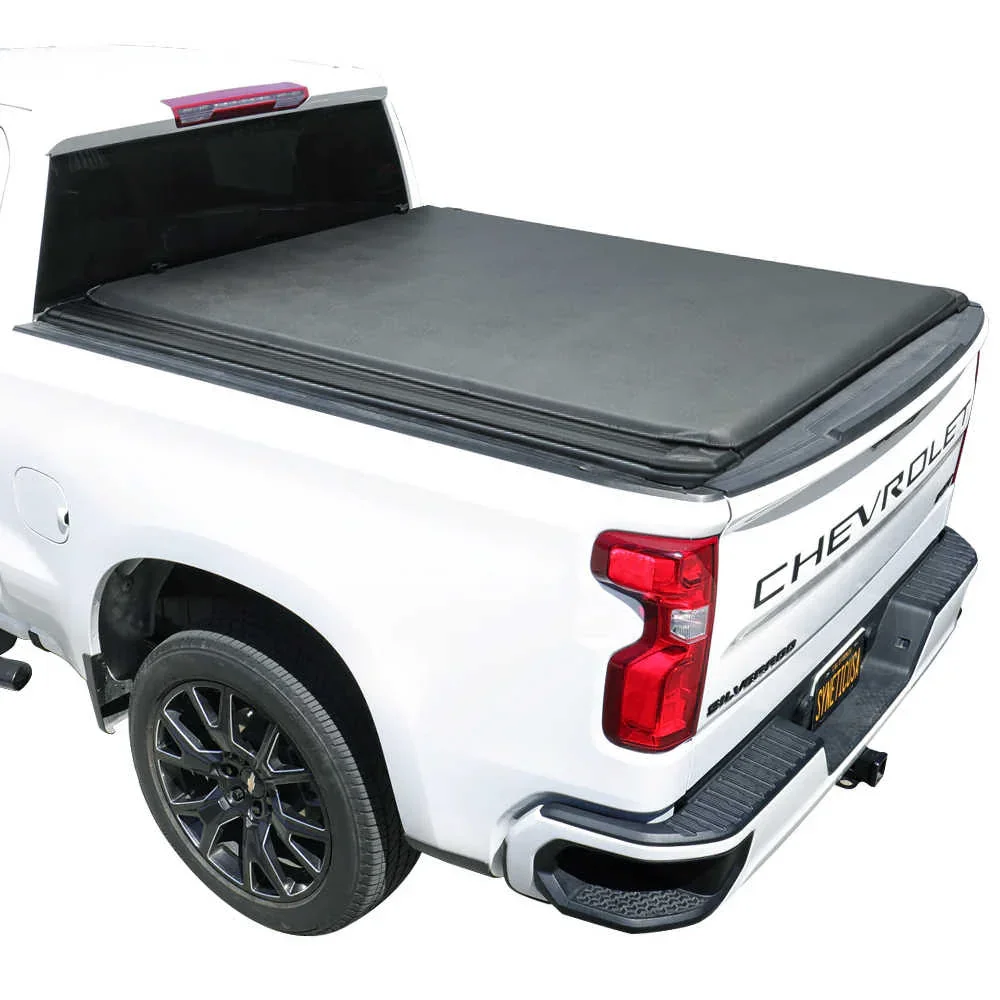 Silverado 1500 Soft Roll-Up Tonneau Cover With T-Slot Channel