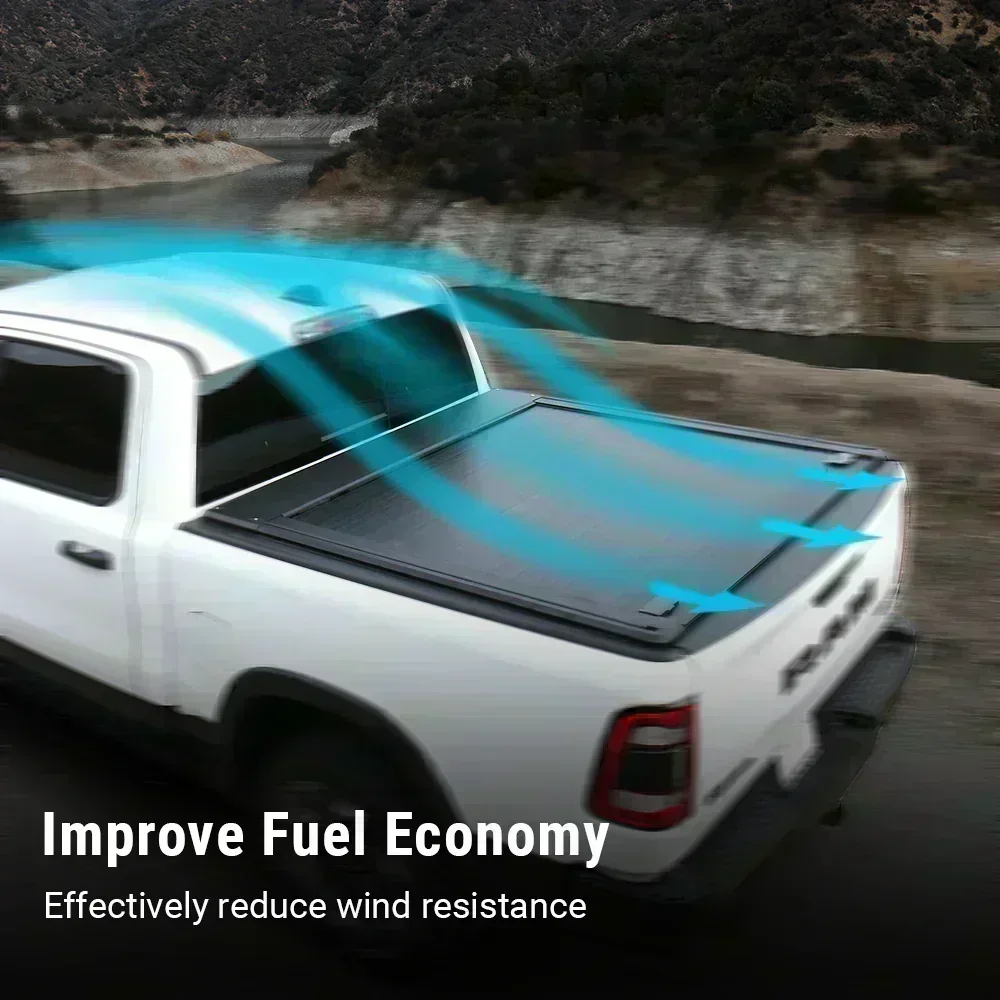 GMC Sierra 1500 (6.5ft Bed) MR Retractable PRO Tonneau Cover - Image 3
