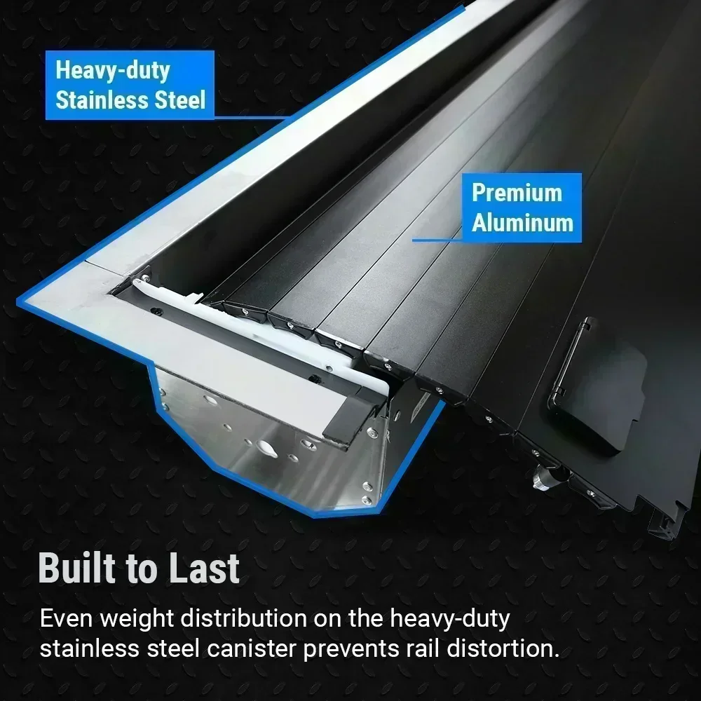 GMC Sierra 1500 (6.5ft Bed) MR Retractable PRO Tonneau Cover - Image 11