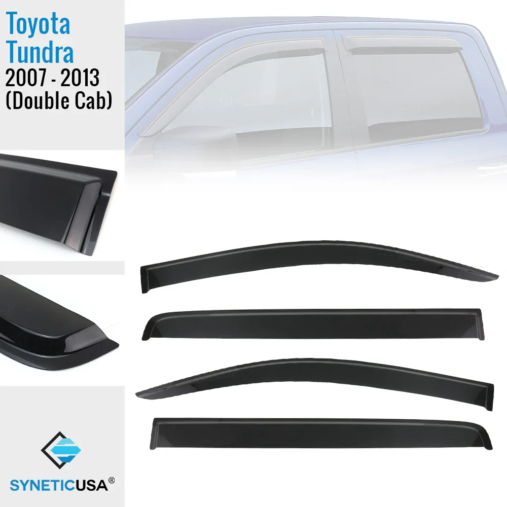 Smoke Window Visor For 2007 - 2013 Tundra Double Cab