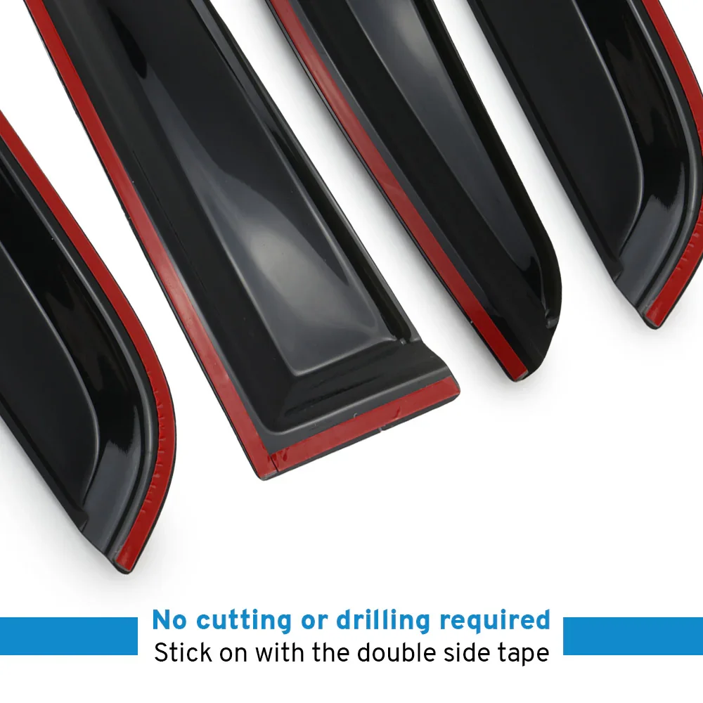 Smoke Window Visor For 2016 and up Tacoma Double Cab - Image 2