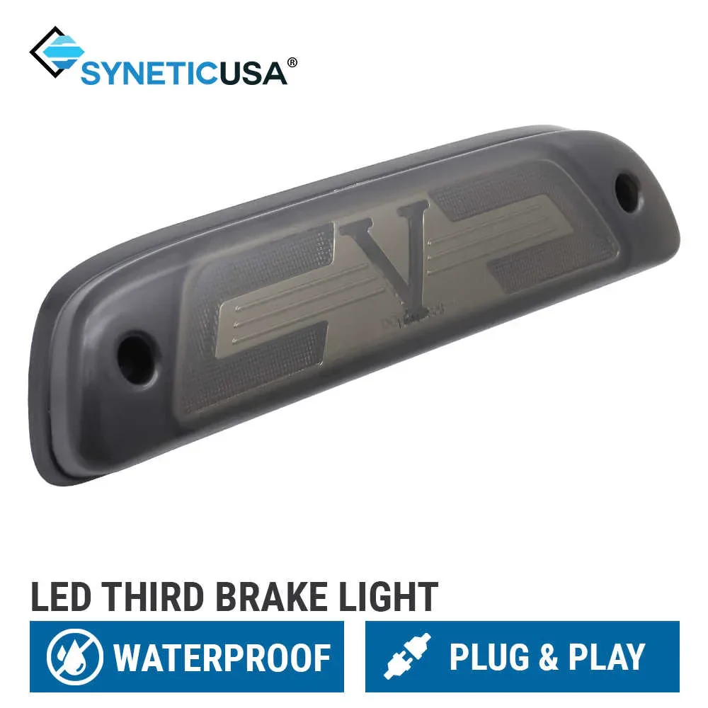 V-Shape Smokes Lens Red LED 3rd Brake Light for 1995-2015 Toyota Tacoma - Image 8