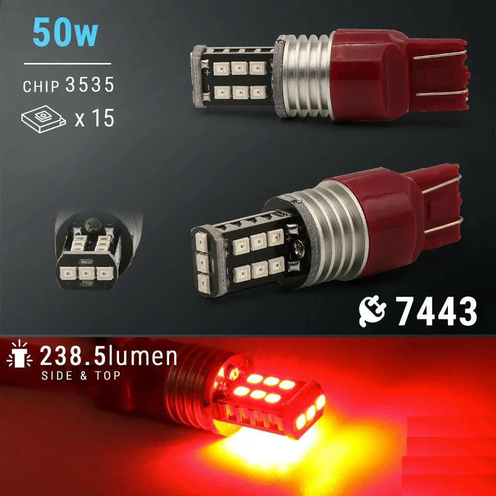 Stable Output 15-LEDs Turn Signal / Brake / Reverse / Parking Light Bulbs - Image 9