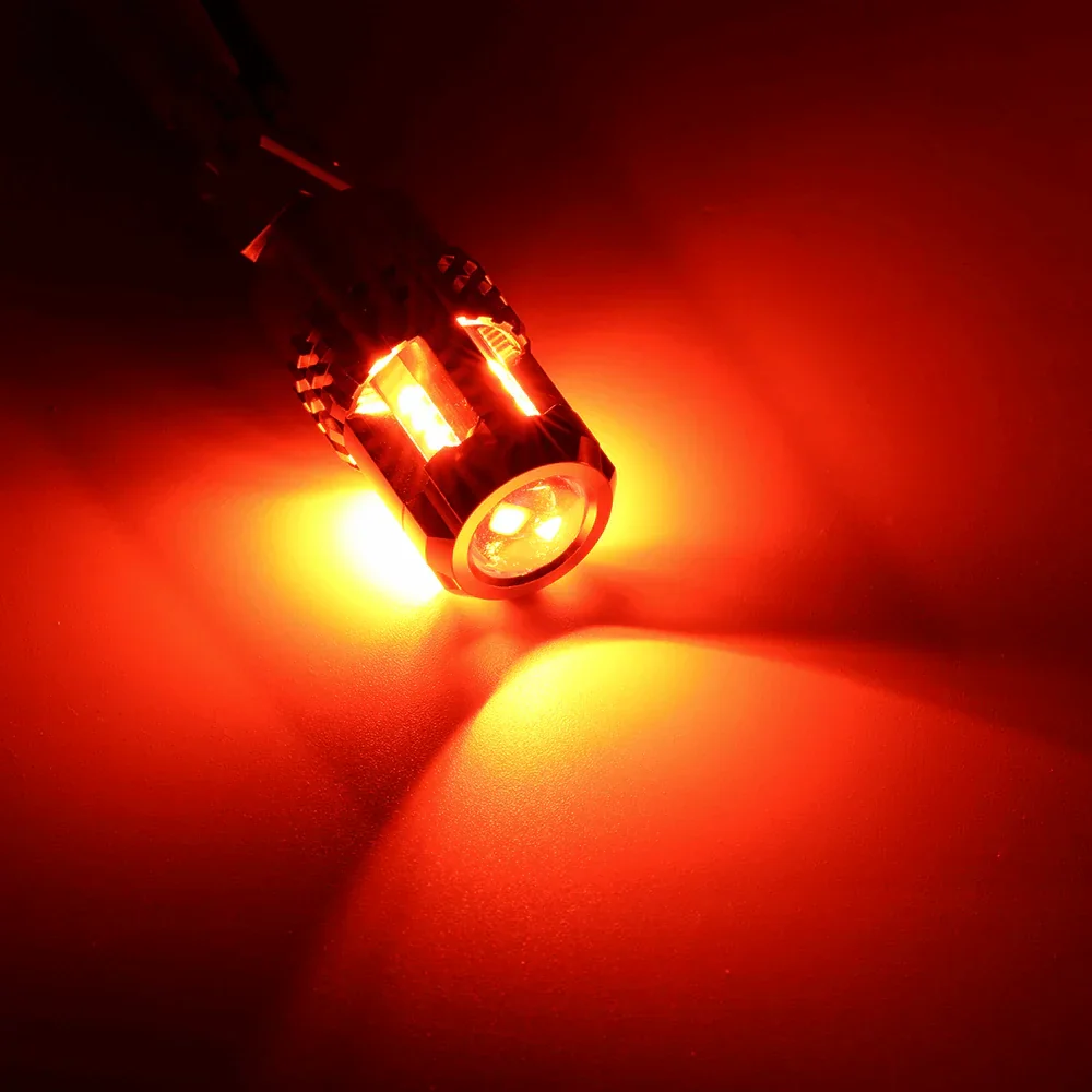 Brilliant Red LED Strobe Brake Light Bulbs - Dual Filament - Image 7